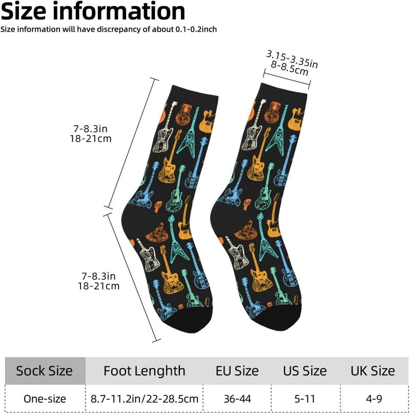 Poream Novelty Funny Crew Socks, Cool Breathable Dress Socks Gift For Men Women - Image 3